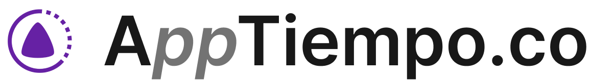 Logotipo de AppTiempo sobre fondo claro