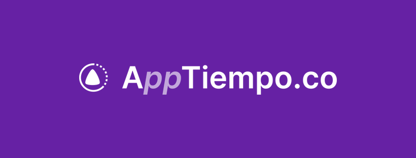 Portada de Facebook — morada de AppTiempo